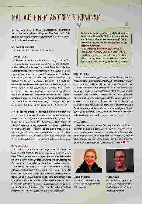 Vorschauseite 1: MAL AUS EINEM ANDEREN BLICKWINKEL. .. The text is already correctly spelled.