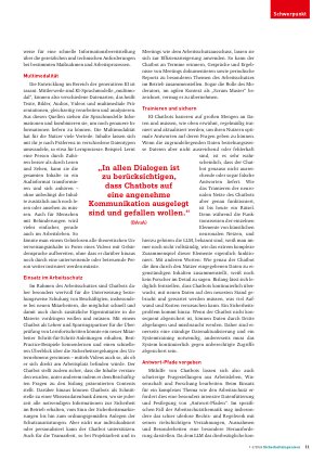 Vorschauseite 2: Optimaler Einsatz im Arbeitsschutz Potenziale von KI-Chatbots