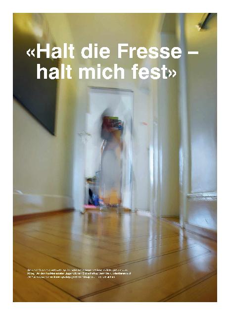 Vorschauseite 1: "Halt die Fresse - halt mich fest"