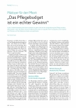 Vorschauseite 1: Plädoyer für den PfleXit „Das Pflegebudget ist ein echter Gewinn“