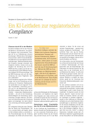 Vorschauseite 1: Navigieren im Spannungsfeld von MDR und KI-Verordnung Ein KI-Leitfaden zur regulatorischen Compliance