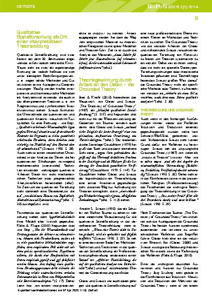 Vorschauseite 4: Theorien mittlerer Reichweite aus Daten gewinnen Überlegungen zur Nutzung der Grounded Theory zur Theoriebildung mittlerer Reichweite