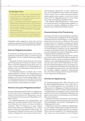 Vorschauseite 2: Pflegedokumentation unter Zeitdruck Herausforderungen, Risiken und digitale Chancen