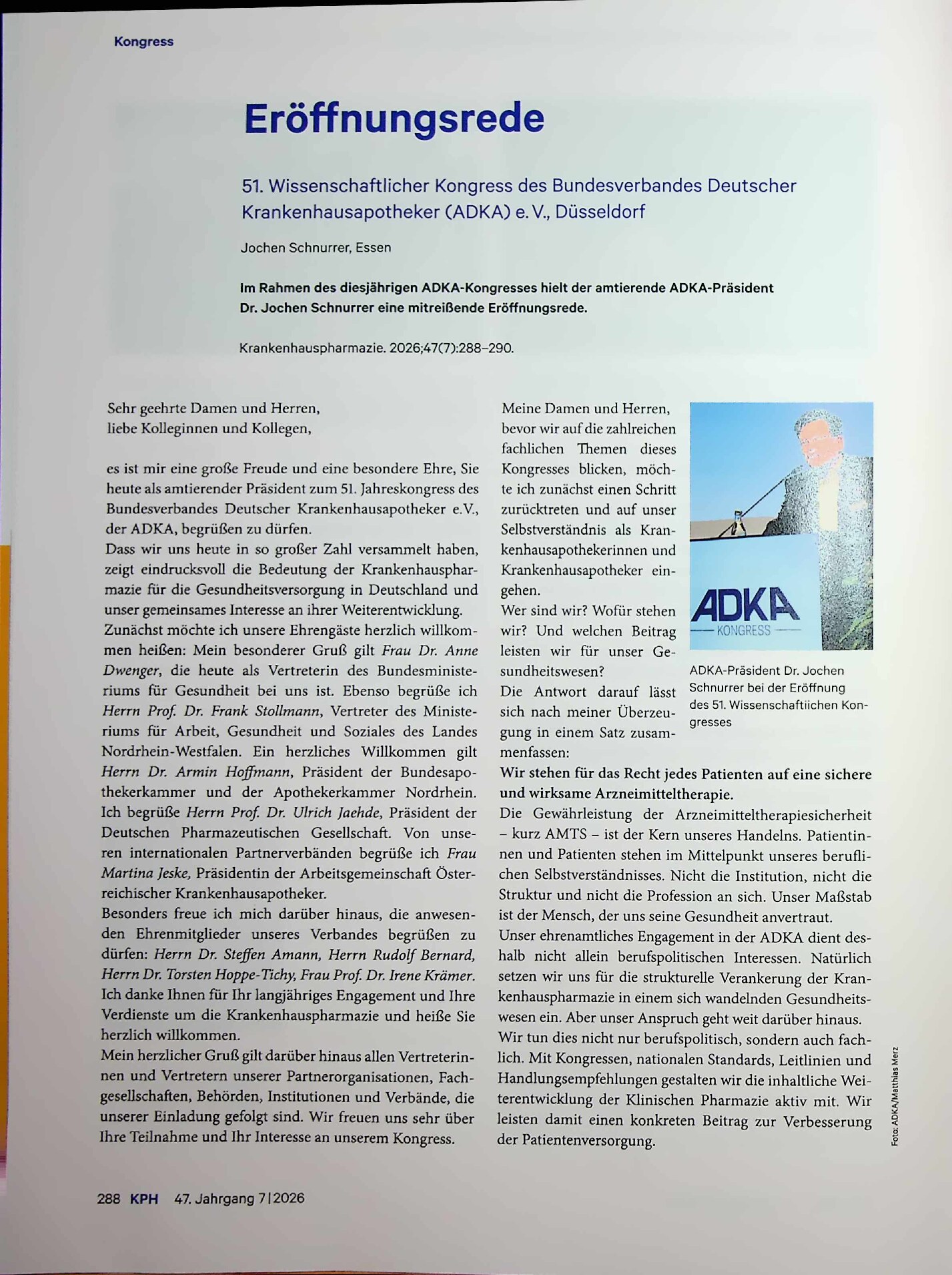 Vorschauseite 1: Eröffnungsrede
