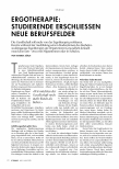 Vorschauseite 1: Ergotherapie: Studierende erschließen neue Berufsfelder