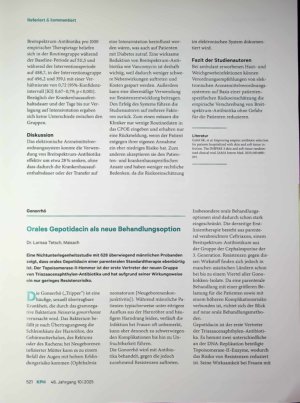 Vorschauseite 1: Orales Gepotidacin als neue Behandlungsoption