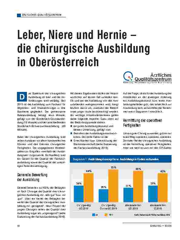 Vorschauseite 1: Leber, Niere und Hernie – die chirurgische Ausbildung in Oberösterreich