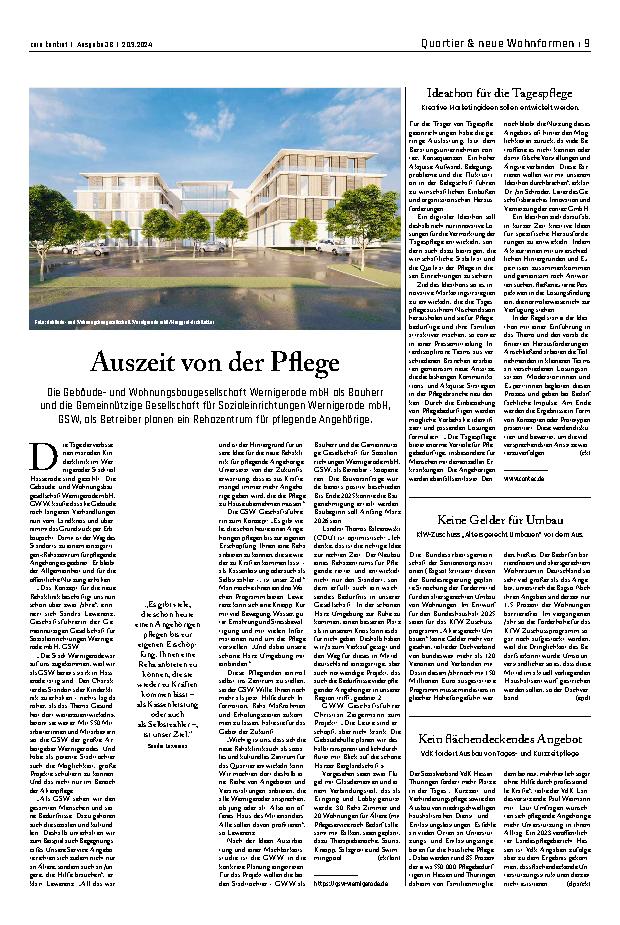 Vorschauseite 1: Auszeit von der Pflege
