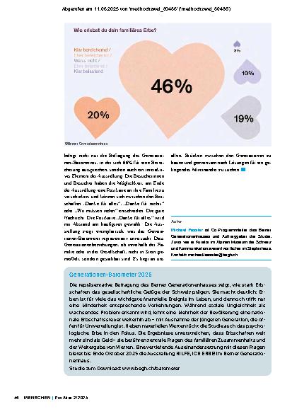 Vorschauseite 4: Das Band, das die Generationen verbindet