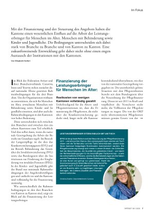 Vorschauseite 2: Die Entwicklung der Branchen erfordert eine gute Zusammenarbeit mit den Kantonen