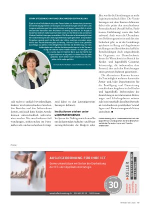 Vorschauseite 6: Die Entwicklung der Branchen erfordert eine gute Zusammenarbeit mit den Kantonen