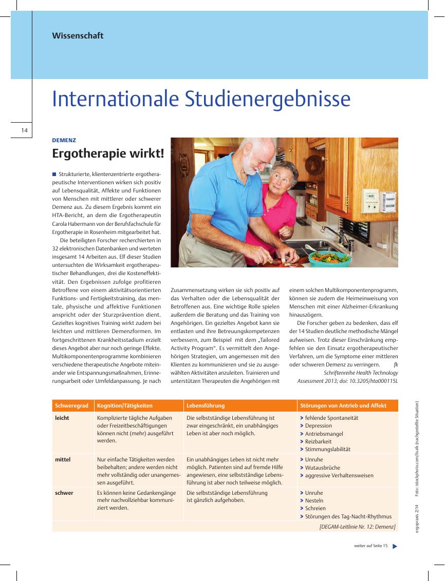 Vorschauseite 1: Internationale Studienergebnisse