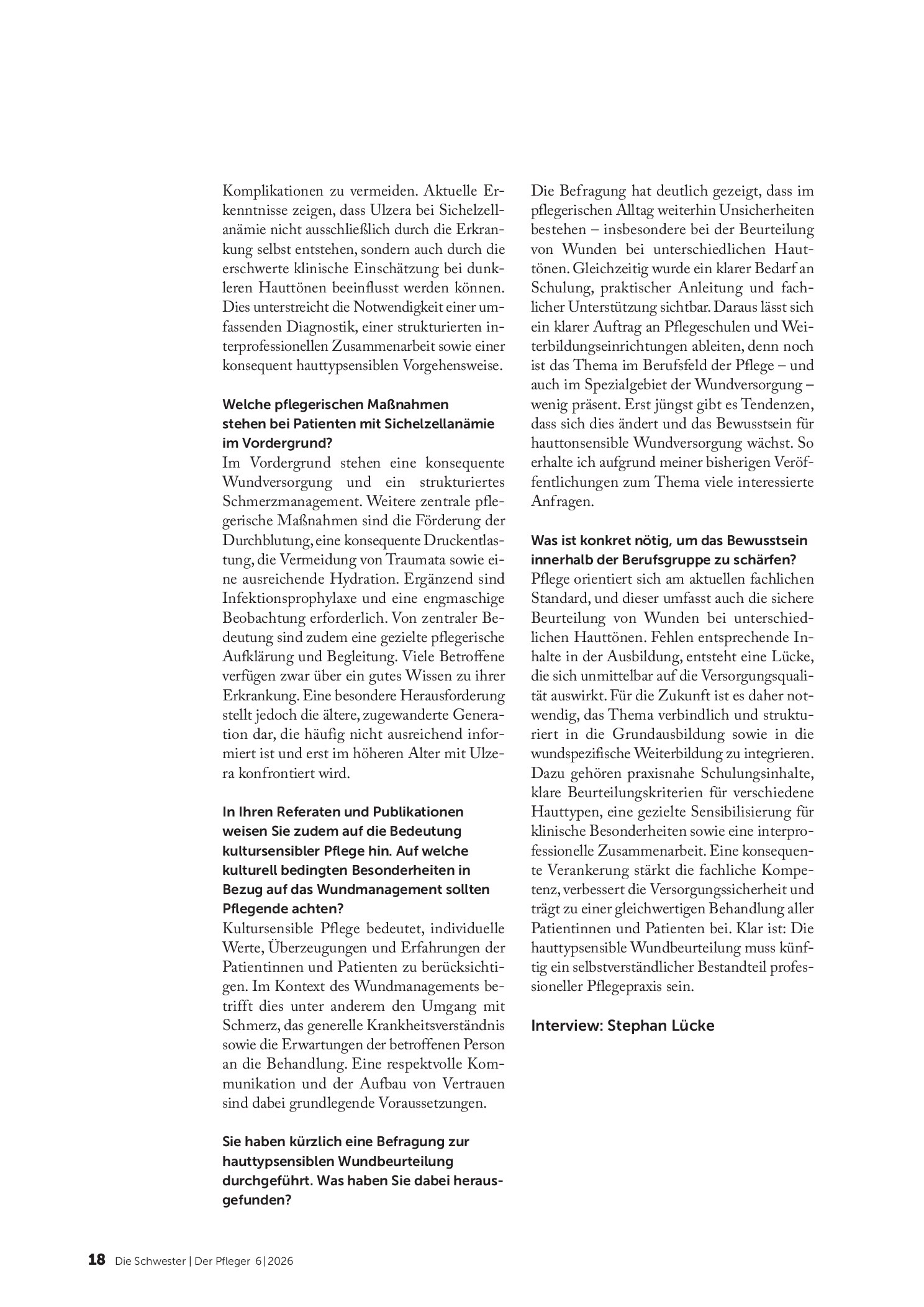Vorschauseite 3: Haut ist nicht gleich Haut – Hauttypsensible Wundbeurteilung