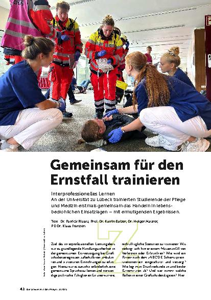 Vorschauseite 1: Gemeinsam für den Ernstfall trainieren