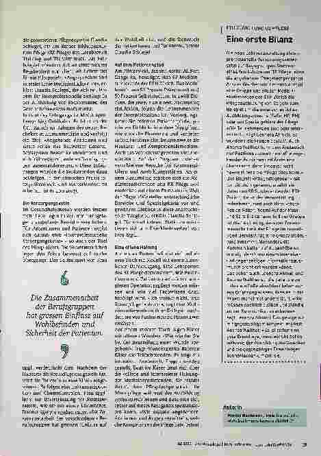 Vorschauseite 2: Medizinstudierende entdecken die Kompetenzen der Pflege
