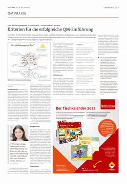Vorschauseite 1: Kriterien für die erfolgreiche QM-Einführung