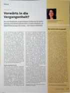 Vorschauseite 1: Vorwärts in die Vergangenheit?