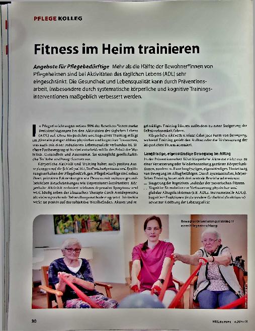 Vorschauseite 1: Fitness im Heim trainieren