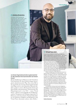 Vorschauseite 2: „Die Virtual Care Unit ist ein Meilenstein für die digitale Pflege“