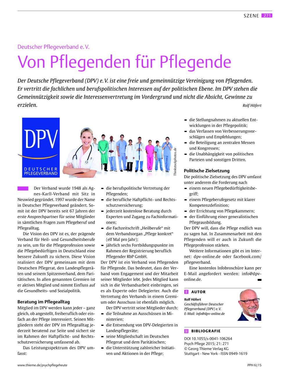Vorschauseite 1: Von Pflegenden für Pflegende