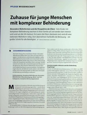 Vorschauseite 1: Zuhause für junge Menschen mit komplexer Behinderung