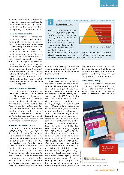 Vorschauseite 2: Best Practice: Meldung von Beinaheunfällen und unsicheren Situationen - Quantensprung in der Kultur