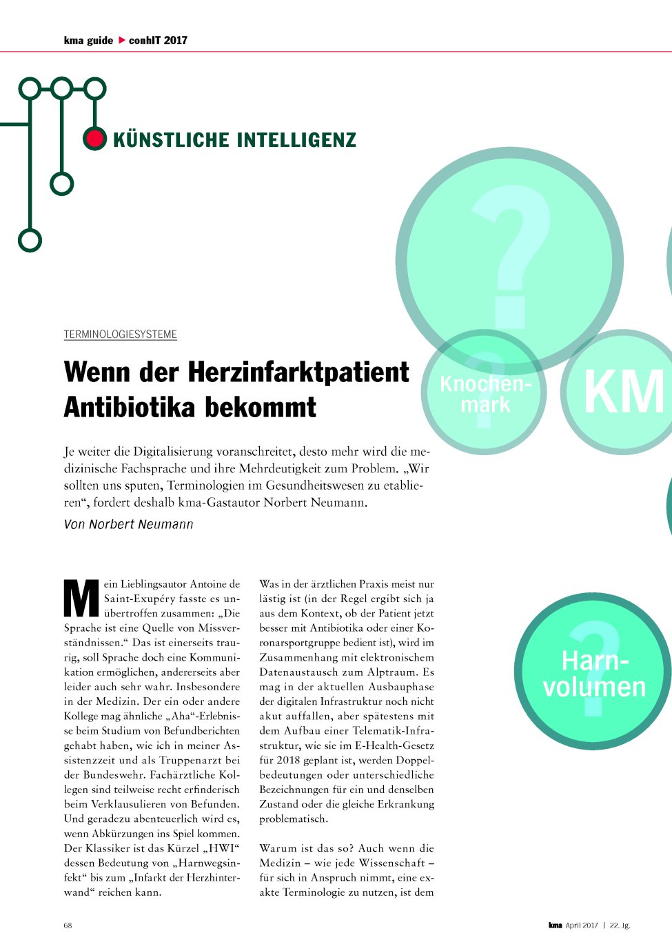 Vorschauseite 1: Terminologiesysteme: Wenn der Herzinfarktpatient Antibiotika bekommt