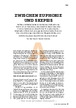 Vorschauseite 2: ZWISCHEN EUPHORIE UND SKEPSIS