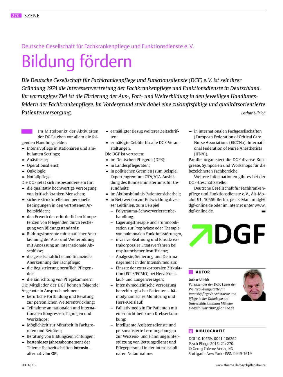Vorschauseite 1: Bildung fördern