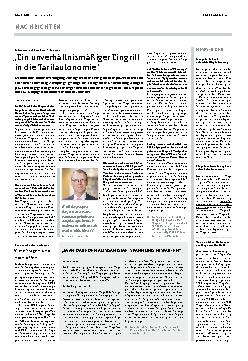 Vorschauseite 1: Ein unverhältnismäßiger Eingriff in die Tarifautonomie.