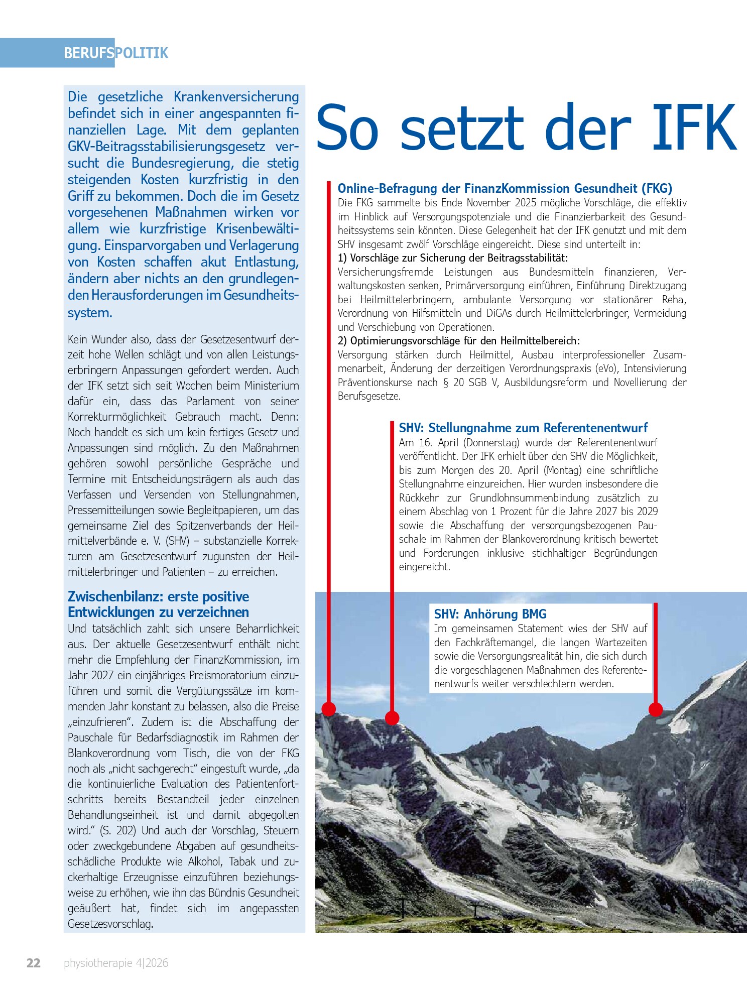 Vorschauseite 2: Aktualisierung der Weiterbildungsregelungen in der Physiotherapie