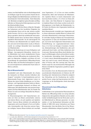 Vorschauseite 2: Wissenstransfer beim Onund Offboarding in Bibliotheken