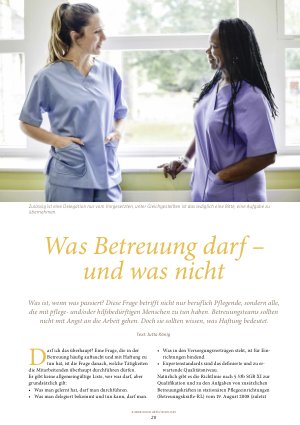 Vorschauseite 1: Was Betreuung darf – und was nicht