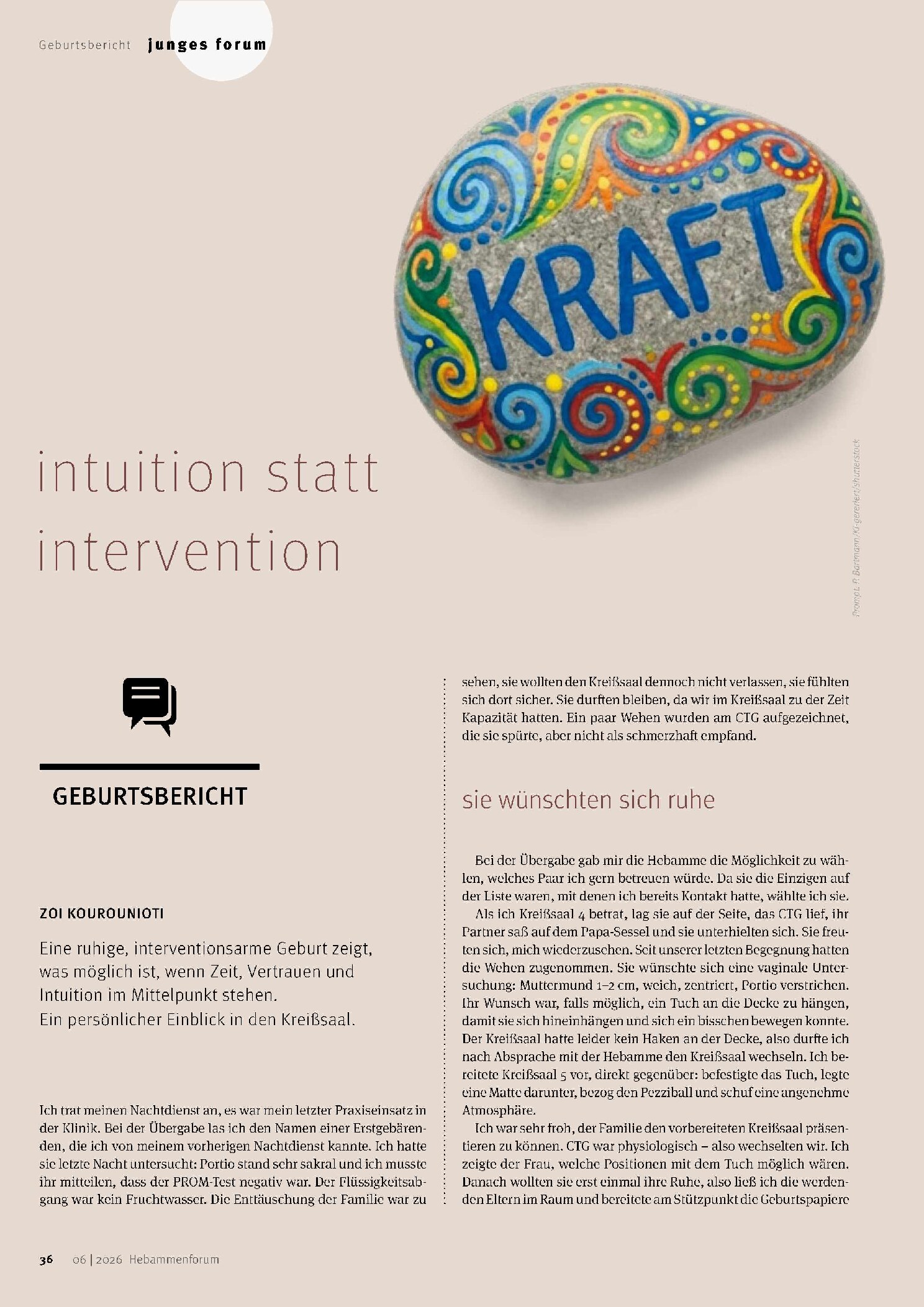 Vorschauseite 1: Intuition statt Intervention