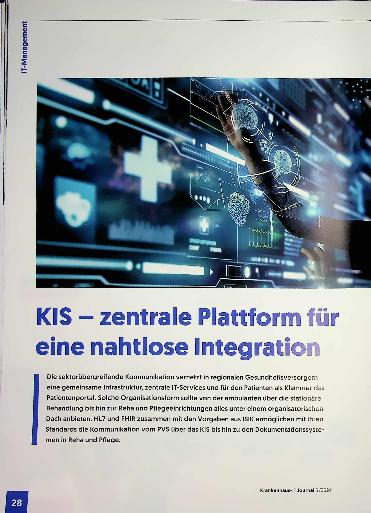 Vorschauseite 1: KIS - zentrale Plattform für eine nahtlose Integration