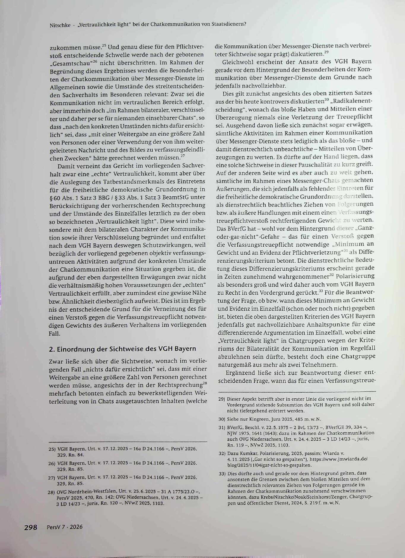 Vorschauseite 4: „Vertraulichkeit light“ bei der Chatkommunikation von Staatsdienern?