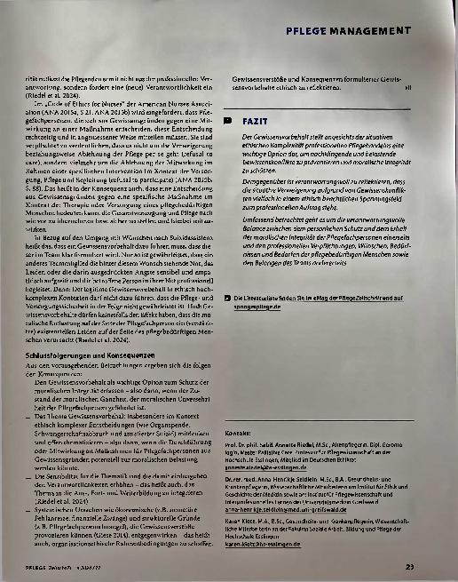Vorschauseite 4: Integrität wahren - gewissenhaft abwägen