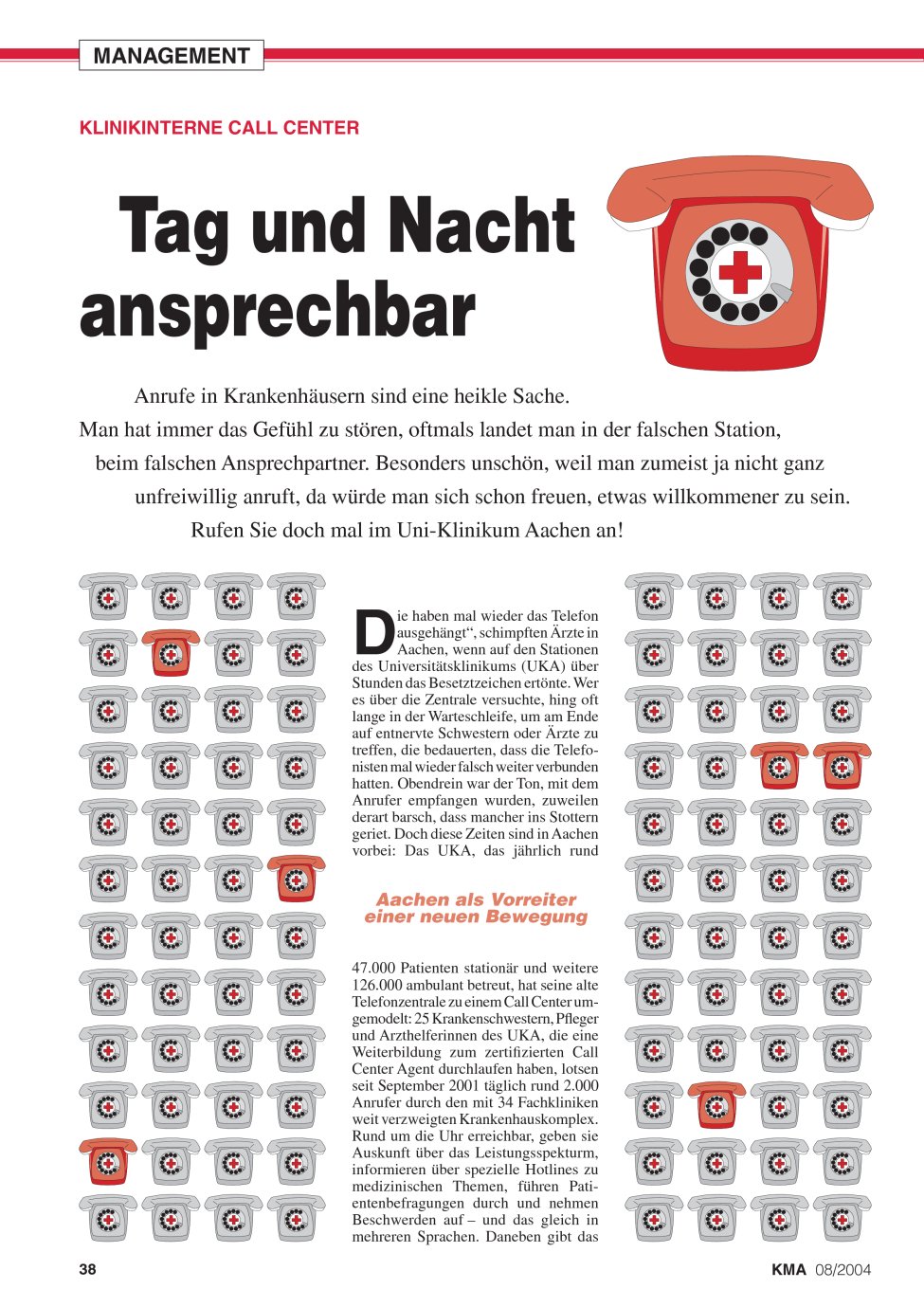 Vorschauseite 1: Tag und Nacht ansprechbar