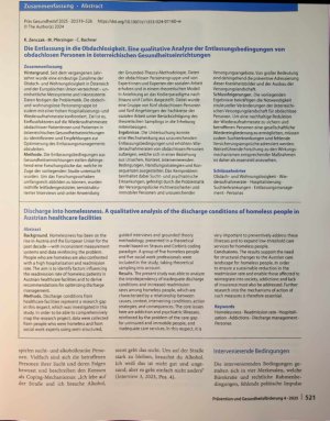 Vorschauseite 3: Die Entlassung in die Obdachlosigkeit
