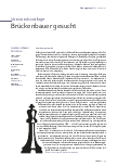 Vorschauseite 2: Vorstandsvorlage: Brückenbauer gesucht