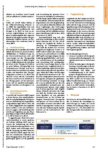 Vorschauseite 3: Konvergenzen zwischen der Sprechleistung und der Alltagskommunikation von Kindern mit Lippen-Kiefer-Gaumen-Segel-Fehlbildungen*
