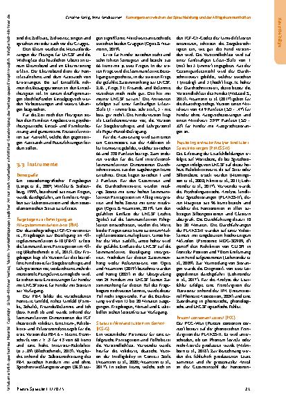 Vorschauseite 5: Konvergenzen zwischen der Sprechleistung und der Alltagskommunikation von Kindern mit Lippen-Kiefer-Gaumen-Segel-Fehlbildungen*