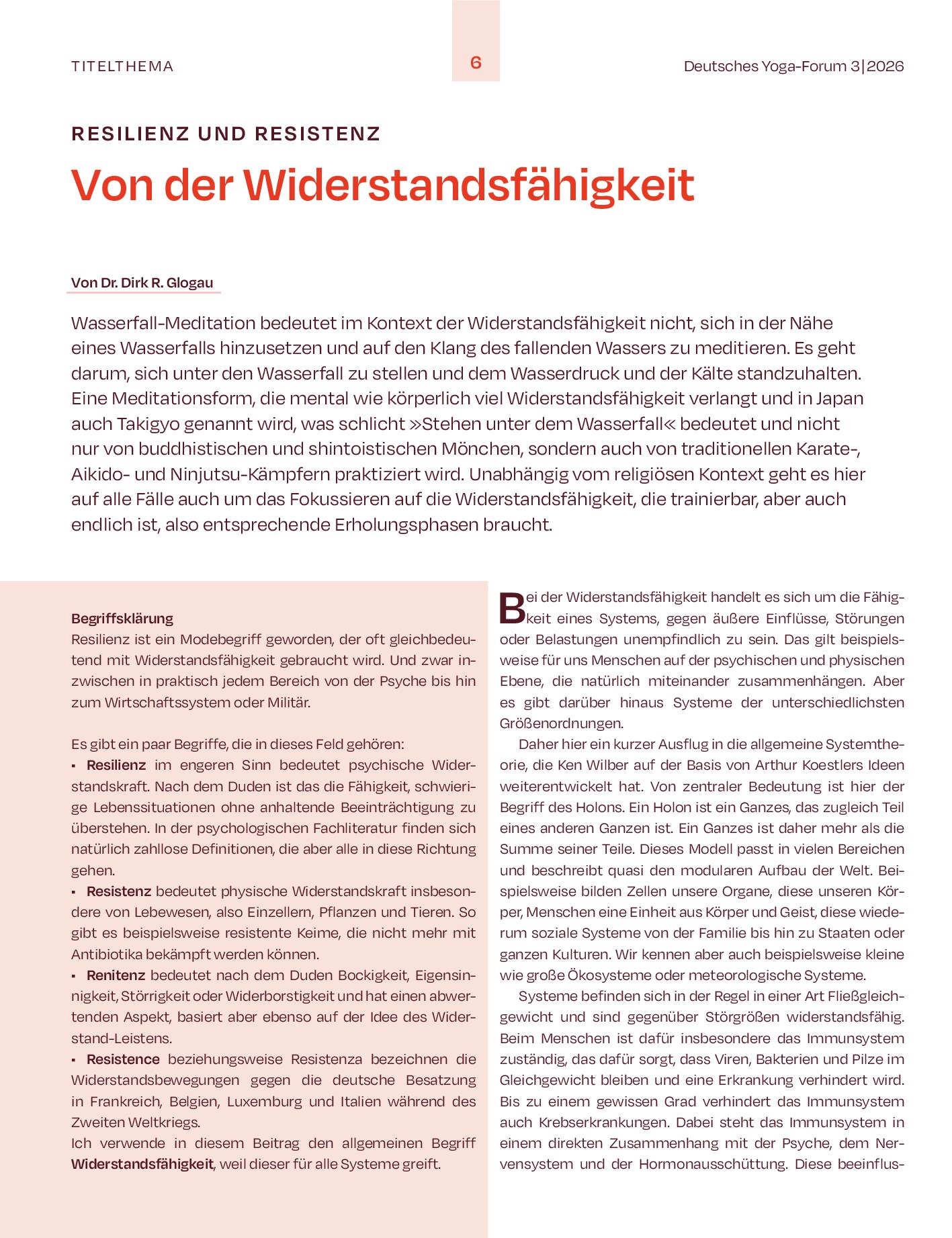 Vorschauseite 1: Von der Widerstandsfähigkeit