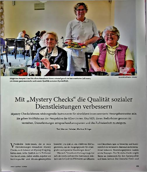 Vorschauseite 1: Mit „Mystery Checks“ die Qualität sozialer Dienstleistungen verbessern