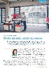 Vorschauseite 1: Sonnenschutz in Gebäuden: Nicht zu hell, nicht zu warm.