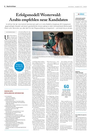 Vorschauseite 1: Erfolgsmodell Westerwald: Azubis empfehlen neue Kandidaten