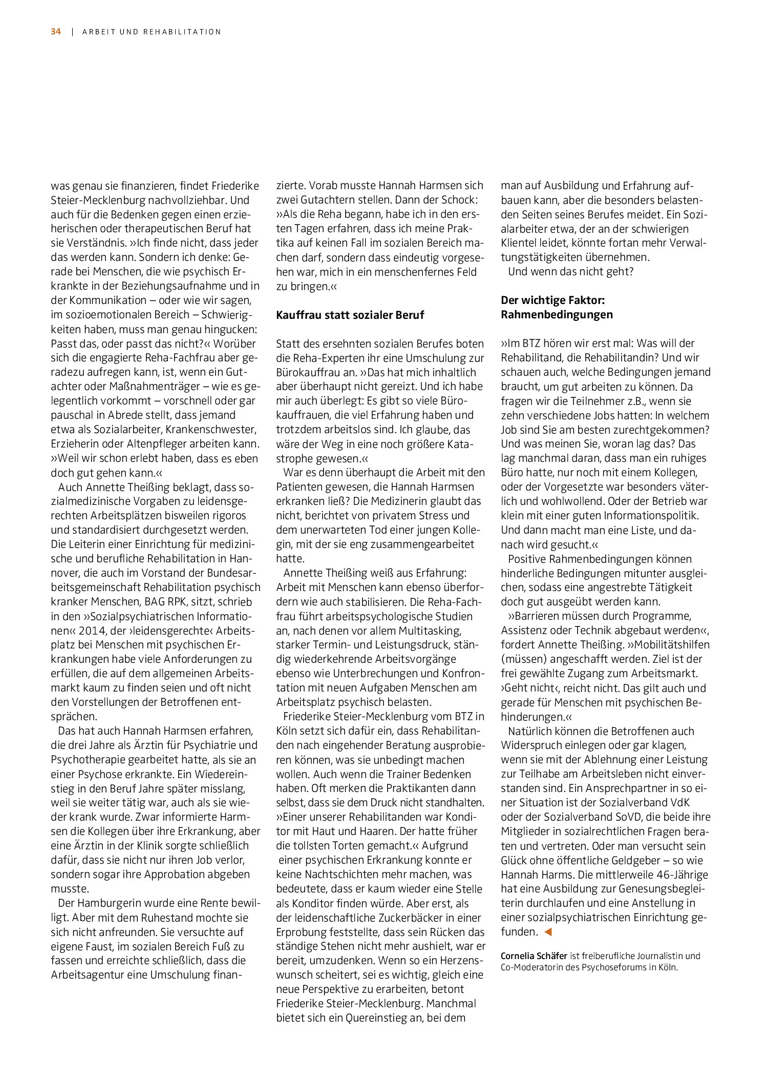 Vorschauseite 2: „Besondere Verantwortung für Personen ist zu vermeiden“