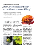 Vorschauseite 1: Die Bedeutung des Gartens im Alter: "Der Garten ist unser Leben – er bestimmt unseren Alltag"