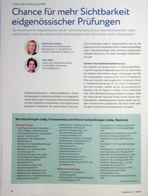 Vorschauseite 1: Chance Für mehr Sichtbarkeit eidgenössischer Prüfungen