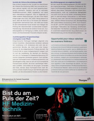 Vorschauseite 2: Chance Für mehr Sichtbarkeit eidgenössischer Prüfungen